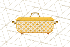 Mid Century Modern Kitchen Clipart, Retro Modern Kitchen Png Product Image 2