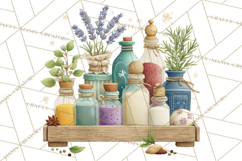 Spring Farmer’s Market Minis Clipart, Rustic Spring Png Product Image 2