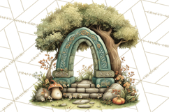 Celtic Enchanted Forest Animals Clipart, Woodland Creatures Product Image 2