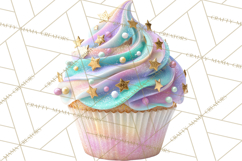 Birthday Cupcakes PNG, Colorful Cupcake Clipart, Sprinkles Product Image 4