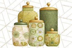 Mid Century Modern Kitchen Clipart, Retro Modern Kitchen Png Product Image 2