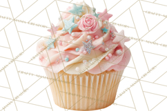 Birthday Cupcakes PNG, Colorful Cupcake Clipart, Sprinkles Product Image 2