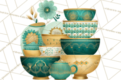 Mid Century Modern Kitchen Clipart, Retro Modern Kitchen Png Product Image 3