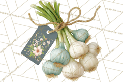 Spring Farmer’s Market Minis Clipart, Rustic Spring Png Product Image 4
