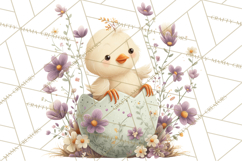 Whimsical Easter Animal Clipart, Printable PNG, Cute Bunny Product Image 4