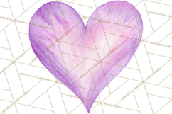 Watercolor Love Accents Clipart, Hearts, Envelopes Png Product Image 4