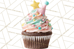 Birthday Cupcakes PNG, Colorful Cupcake Clipart, Sprinkles Product Image 4