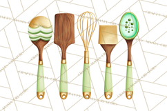 Mid Century Modern Kitchen Clipart, Retro Modern Kitchen Png Product Image 5