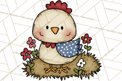 Patriotic Farm Animals Clipart, Whimsical Red White Blue Product Image 3
