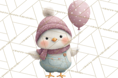 Whimsical Easter Animal Clipart, Printable PNG, Cute Bunny Product Image 3