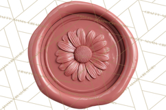 Easter Wax Seal Clipart, Bunny Chick Egg Floral Heart PNG Product Image 4