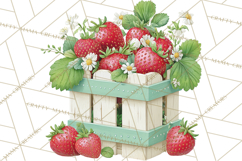 Spring Farmer’s Market Minis Clipart, Rustic Spring Png Product Image 4