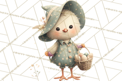 Whimsical Easter Animal Clipart, Printable PNG, Cute Bunny Product Image 2