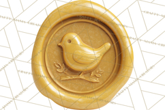 Easter Wax Seal Clipart, Bunny Chick Egg Floral Heart PNG Product Image 2
