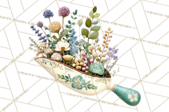 Spring Farmer’s Market Minis Clipart, Rustic Spring Png Product Image 4