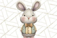 Whimsical Easter Animal Clipart, Printable PNG, Cute Bunny Product Image 5