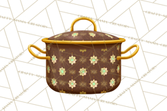 Mid Century Modern Kitchen Clipart, Retro Modern Kitchen Png Product Image 5