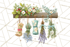 Spring Farmer’s Market Minis Clipart, Rustic Spring Png Product Image 5