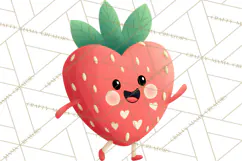 Valentine Kawaii Candies, Heart Sweets Clipart, Cute Candy Product Image 5