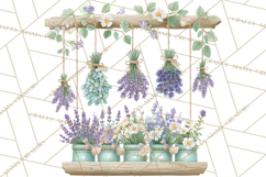 Spring Farmer’s Market Minis Clipart, Rustic Spring Png Product Image 2