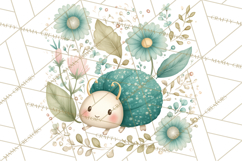 Spring Insects Clipart PNG, Cute Baby Bugs Watercolor Png Product Image 3