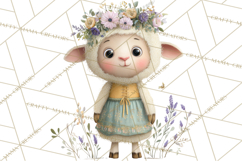 Whimsical Easter Animal Clipart, Printable PNG, Cute Bunny Product Image 3