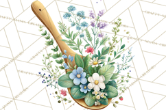 Spring Farmer’s Market Minis Clipart, Rustic Spring Png Product Image 4