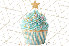 Birthday Cupcakes PNG, Colorful Cupcake Clipart, Sprinkles Product Image 4