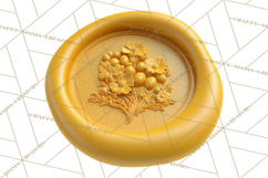 Easter Wax Seal Clipart, Bunny Chick Egg Floral Heart PNG Product Image 4