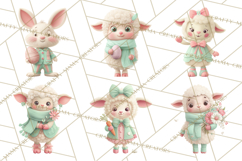 Whimsical Easter Characters Clipart PNG, Cute Mint Png Product Image 7