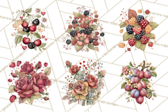 Moody Romantic Grunge PNG, Deep Red Lace Clipart, Gothic Product Image 7