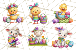 Easter Animals Clipart PNG, Cute Easter Animal Clip Art Product Image 8