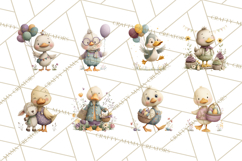 Whimsical Easter Animal Clipart, Printable PNG, Cute Bunny Product Image 3