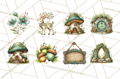 Celtic Enchanted Forest Animals Clipart, Woodland Creatures Product Image 3