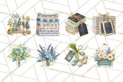 Spring Farmer’s Market Minis Clipart, Rustic Spring Png Product Image 6