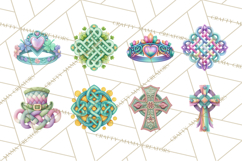 Irish Folk Elements Clipart, St. Patrick’s Day PNG, Celtic Product Image 5