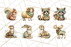 Celtic Enchanted Forest Animals Clipart, Woodland Creatures Product Image 7