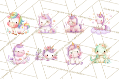 Fantasy Baby Creatures Clipart PNG, Cute Pastel Watercolor Product Image 2