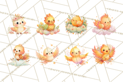 Fantasy Baby Creatures Clipart PNG, Cute Pastel Watercolor Product Image 6