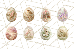 Elegant Easter Bunny Clipart PNG, Spring Easter Egg Clip Art Product Image 8