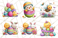 Easter Animals Clipart PNG, Cute Easter Animal Clip Art Product Image 7