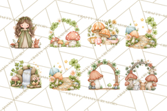 St Patrick’s Day Fairies Clipart, Miniature Irish Fairy Png Product Image 7