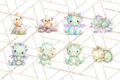 Fantasy Baby Creatures Clipart PNG, Cute Pastel Watercolor Product Image 4