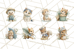 Rainy Day Clipart, Spring Rain Mini World PNG, Tiny Animal Product Image 3