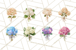 Watercolor Hydrangea Clipart, Florist Paper, Wedding Floral Product Image 4