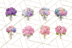 Watercolor Hydrangea Clipart, Florist Paper, Wedding Floral Product Image 6