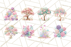 Safari Baby Animals Clipart PNG, Cute Pastel Watercolor Png Product Image 3