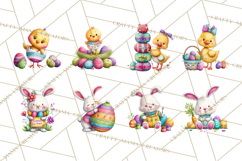 Easter Animals Clipart PNG, Cute Easter Animal Clip Art Product Image 2
