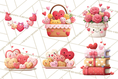 Valentine Ladybug Clipart PNG, Cute Bee Butterfly Beetle Png Product Image 7