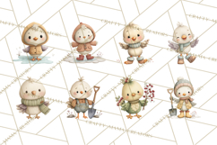 Cute Winter Farm Animals PNG, Cozy Snowy Animal Clipart Product Image 4